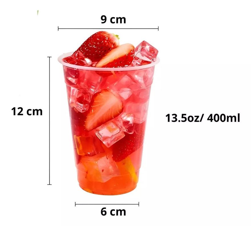 50 Vasos Plasticos Desechables Vasos Para Bebidas 13oz 400ml-3