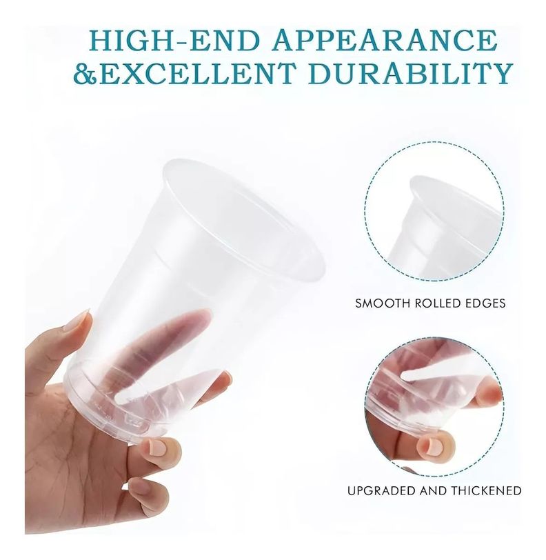 50 Vasos Plasticos Desechables Vasos Para Bebidas 13oz 400ml-6
