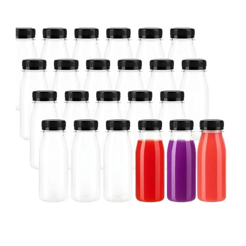 48 Botellas Pet Transparente Botellas Plastico 300ml Botella Con Tapa Botellas Plasticas Para Jugo