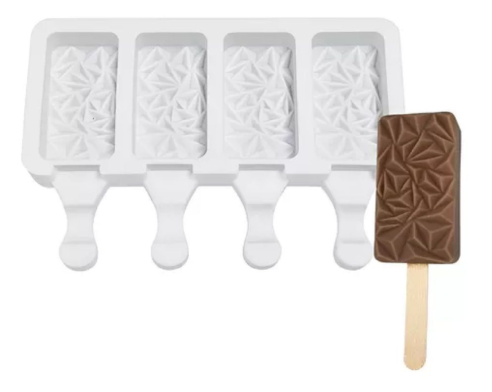 Molde Helados Moldes De Silicona Reposteria Molde Diamante-0