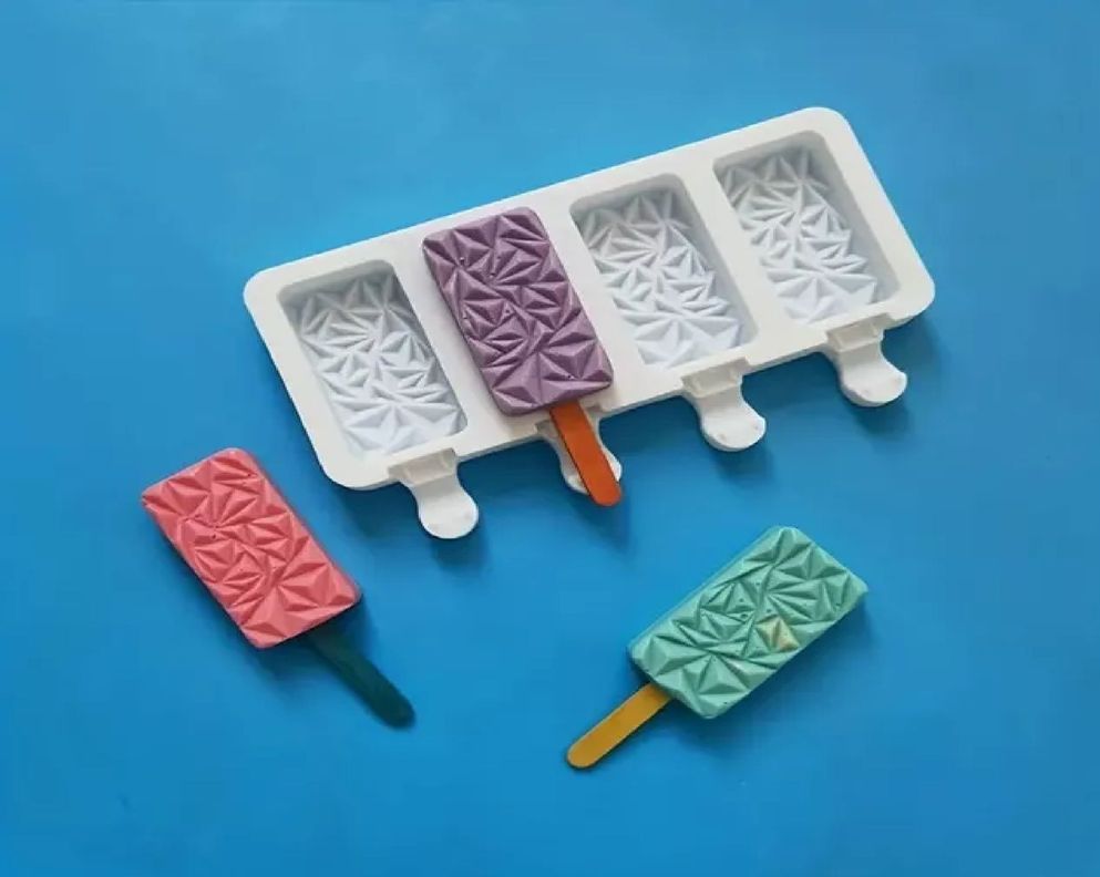 Molde Helados Moldes De Silicona Reposteria Molde Diamante-1