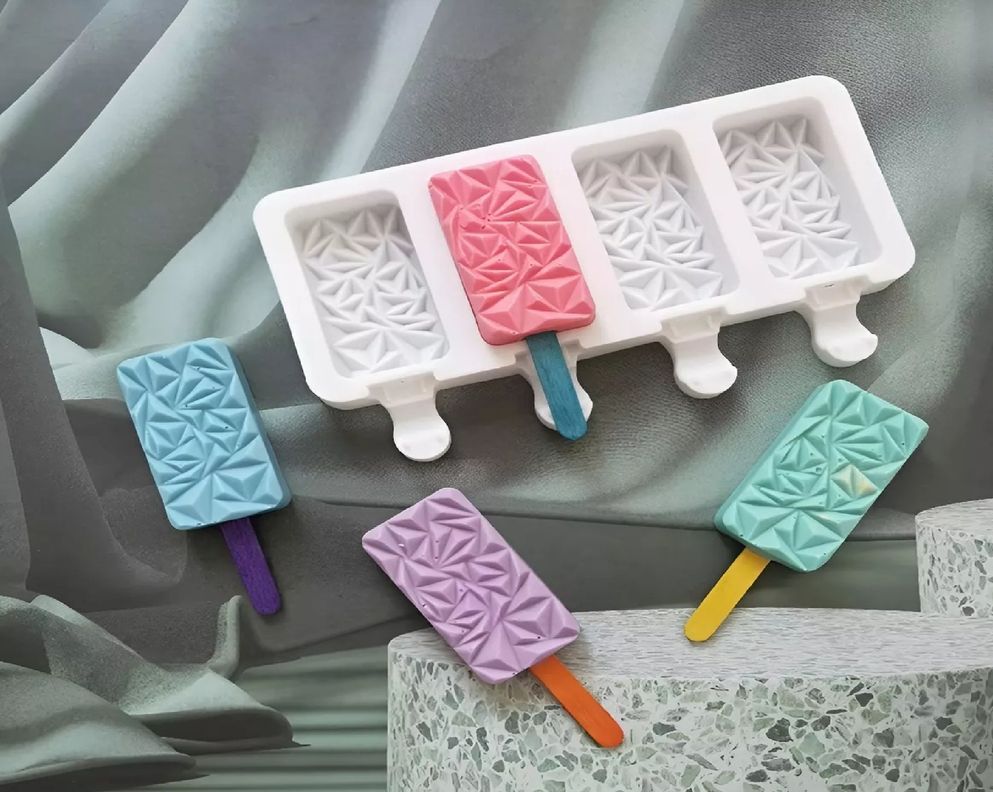 Molde Helados Moldes De Silicona Reposteria Molde Diamante-3
