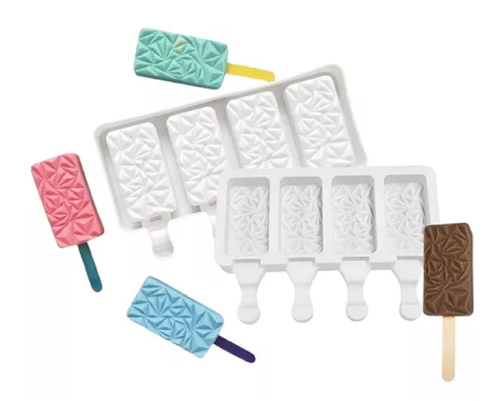 Molde Helados Moldes De Silicona Reposteria Molde Diamante-4