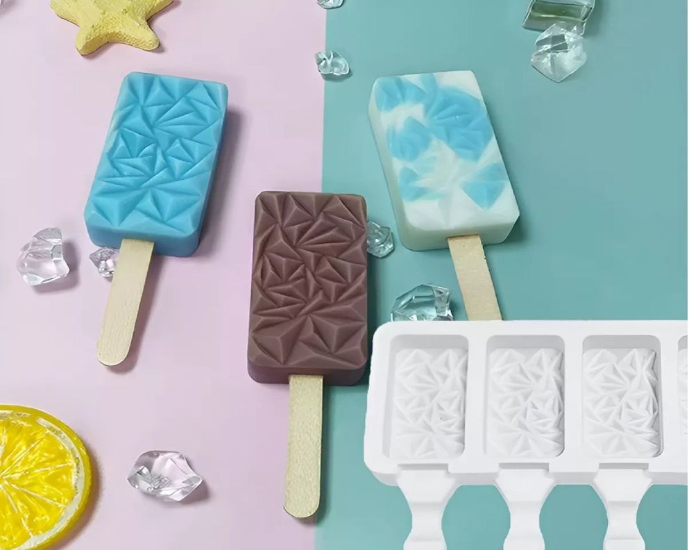 Molde Helados Moldes De Silicona Reposteria Molde Diamante-5