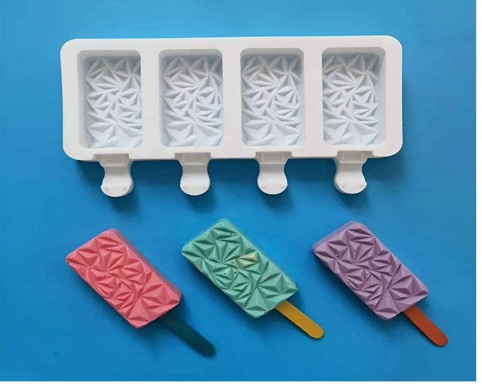 Molde Helados Moldes De Silicona Reposteria Molde Diamante-7