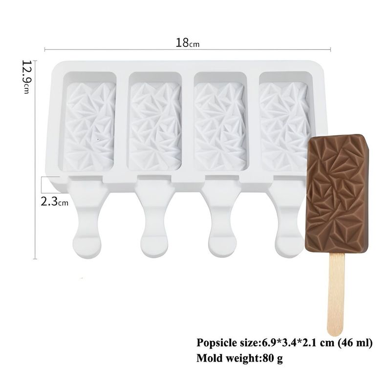 Molde Helados Moldes De Silicona Reposteria Molde Diamante-2