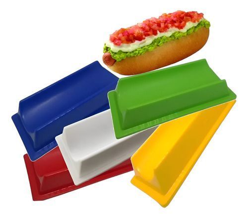 X5 Porta Completos Plástico Completero Reutilizable Hot Dog -0