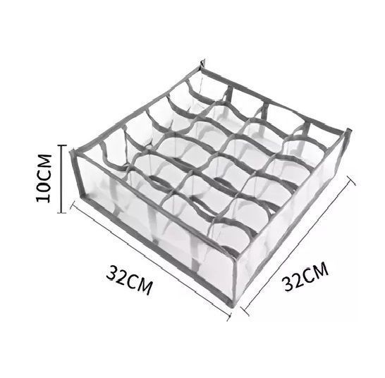 Pack X2 Organizador De Calcetines Separador Cajones 24 Cavid-1