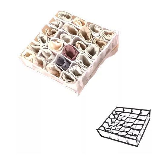 Pack X2 Organizador De Calcetines Separador Cajones 24 Cavid-5