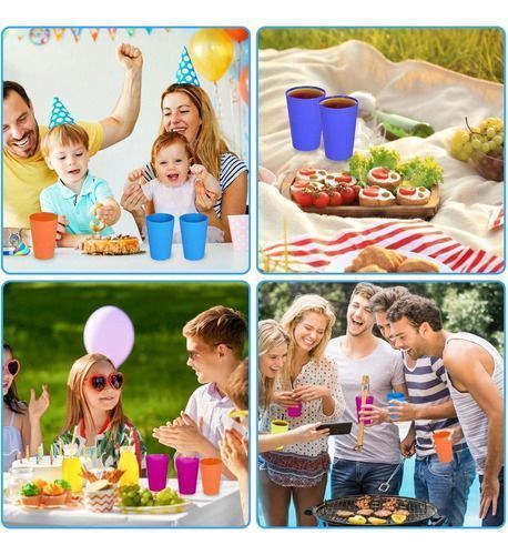6 Set De Vasos Vasos Plastico Vasos Reutilizables De Fiesta-3