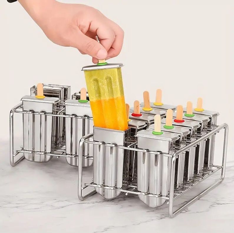 Molde Helados Moldes Reposteria Molde Helado Paletas 10cav-6