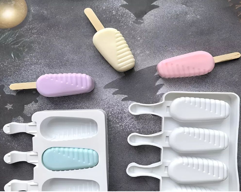 X2 Moldes De Silicona Para Helados Molde Helado Paletas 8cav-4