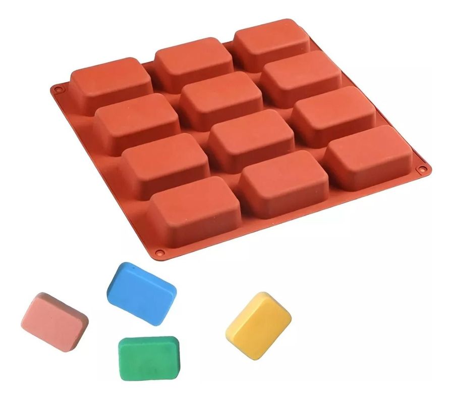 Jabon Molde jabón barra rectangular 12