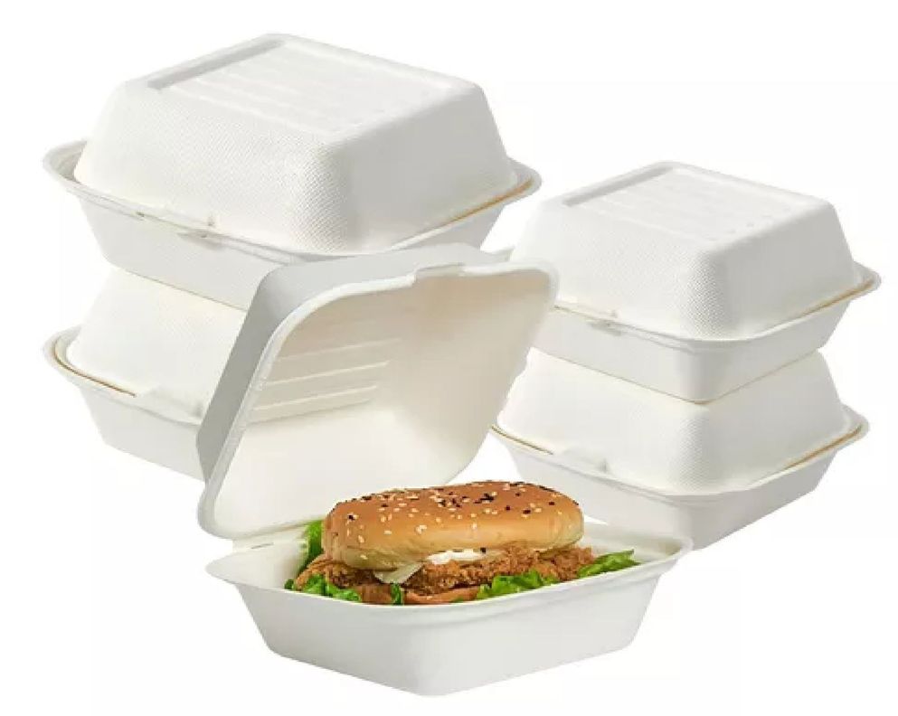 50 Contenedor De Alimentos Envases Desechables compostables-0