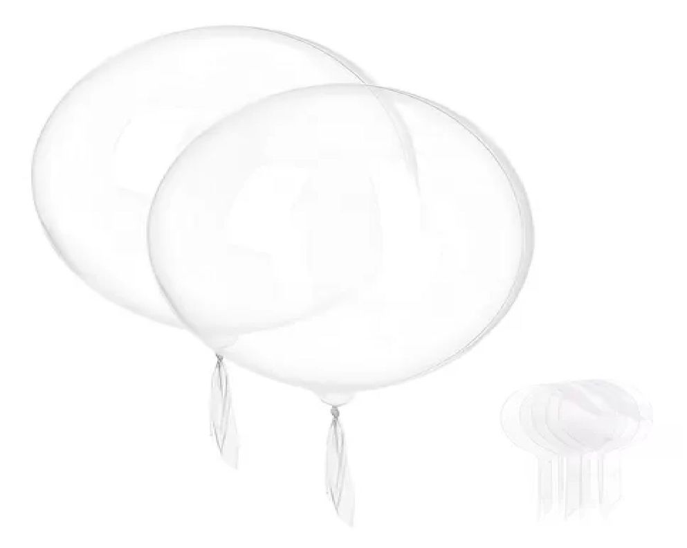 20 Globos Burbuja Globos Cumpleaños Globos Transparente 20cm-0