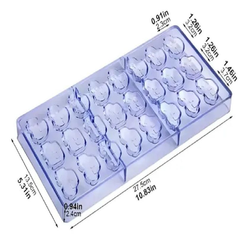 Moldes Policarbonato Molde Para Chocolate Molde Autos 24 Cav-1