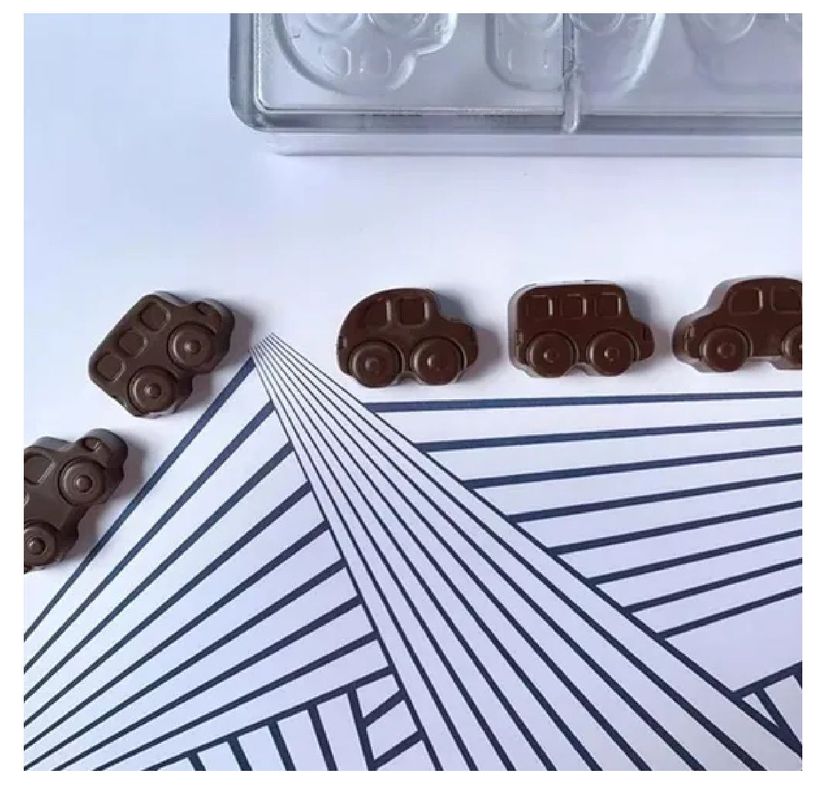 Moldes Policarbonato Molde Para Chocolate Molde Autos 24 Cav-7