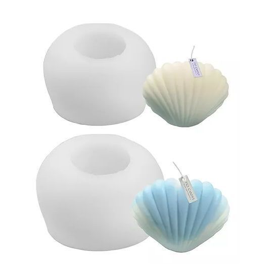 Moldes Para Hacer Velas Pequeñas Molde Jabones Concha De Mar-4