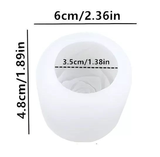 Molde Silicona Moldes Para Hacer Velas Molde Jabones Rosa 3d-2