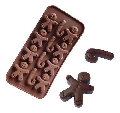 Moldes De Chocolate Molde De Silicona Molde Galleta Navidad -0