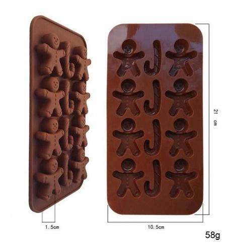 Moldes De Chocolate Molde De Silicona Molde Galleta Navidad -1