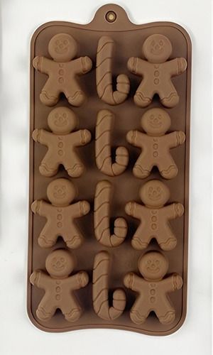 Moldes De Chocolate Molde De Silicona Molde Galleta Navidad -4
