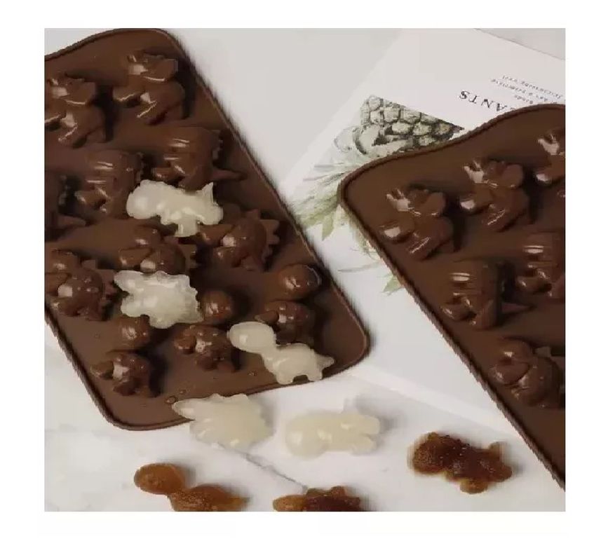 Pack X3 Moldes De Chocolate Dino Molde Chocolate Dinosaurios-4