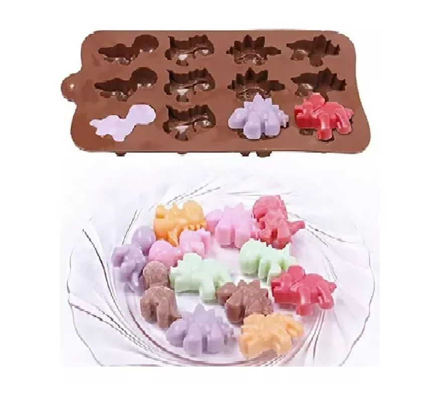 Pack X3 Moldes De Chocolate Dino Molde Chocolate Dinosaurios-6
