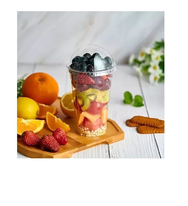 200 Vaso Desechable Plastico Vaso Con Tapa Domo Con Hoyo 16z-3