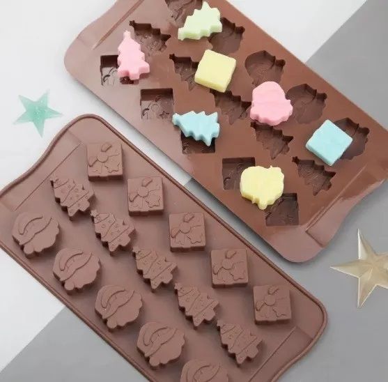 4 Moldes De Chocolate Molde De Silicona Molde De Navidad-1