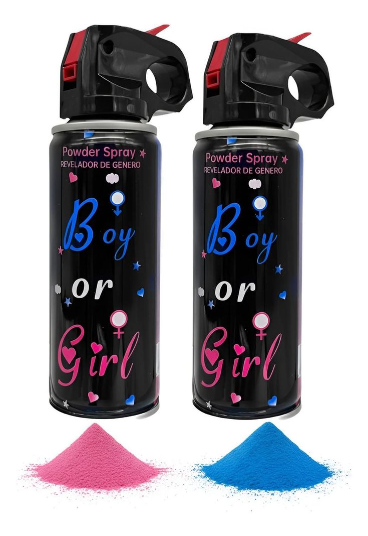 Set 2 Extintor Humo Revelacion De Genero Canon Spray Color Multicolor Surtido [ 999 ]