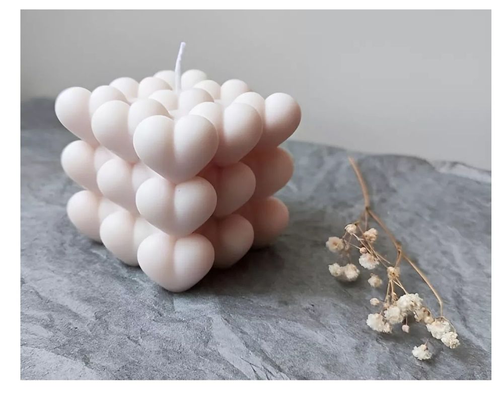 Pack X2 Molde Para Velas Moldes Para Hacer Velas Corazon 3d-5