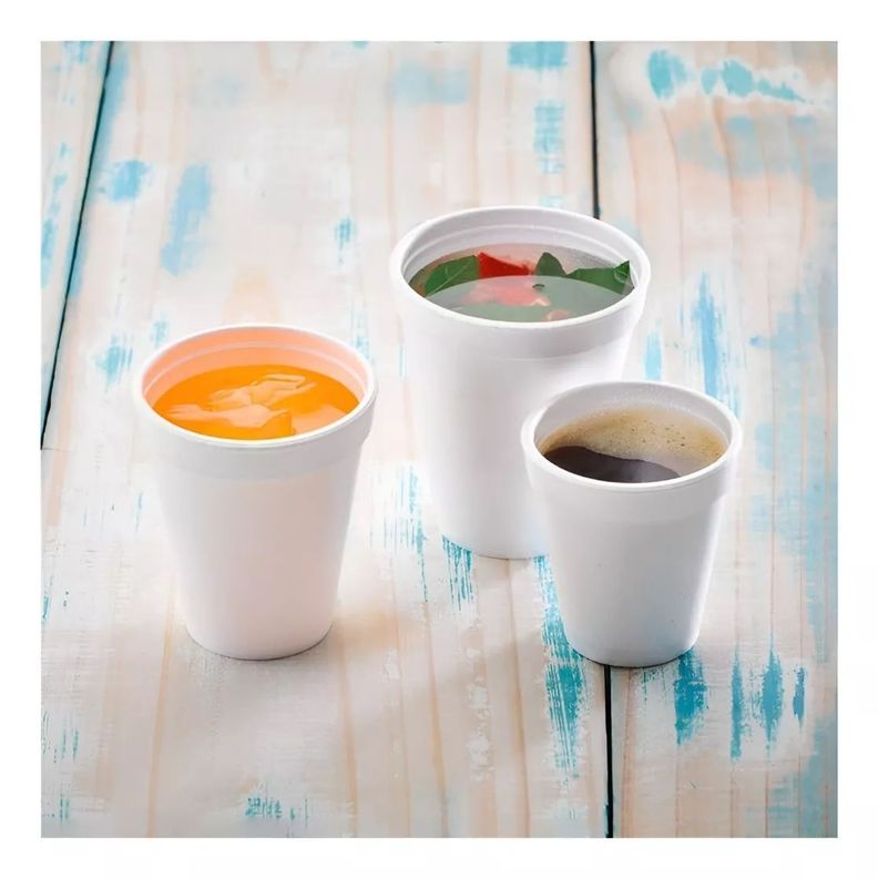 50 Vasos Desechable Plumavit Termico Vaso Cafe 8oz-1