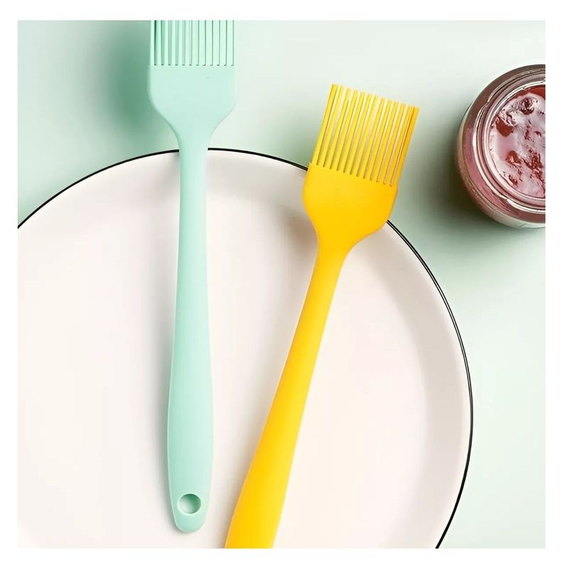 Pack X2 Mezquino Silicona Brochas Silicona Utensilios Cocina-2