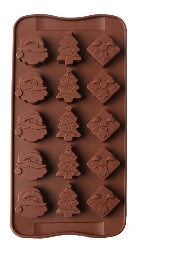 2 Moldes De Chocolate Molde De Silicona Molde De Navidad 0710-3