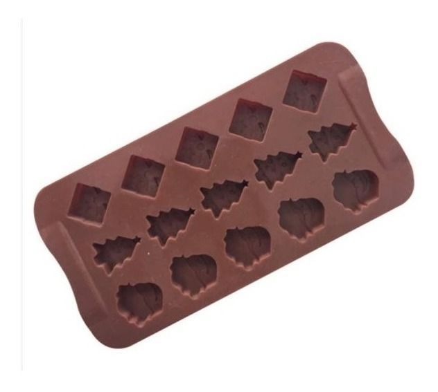 2 Moldes De Chocolate Molde De Silicona Molde De Navidad 0710-1