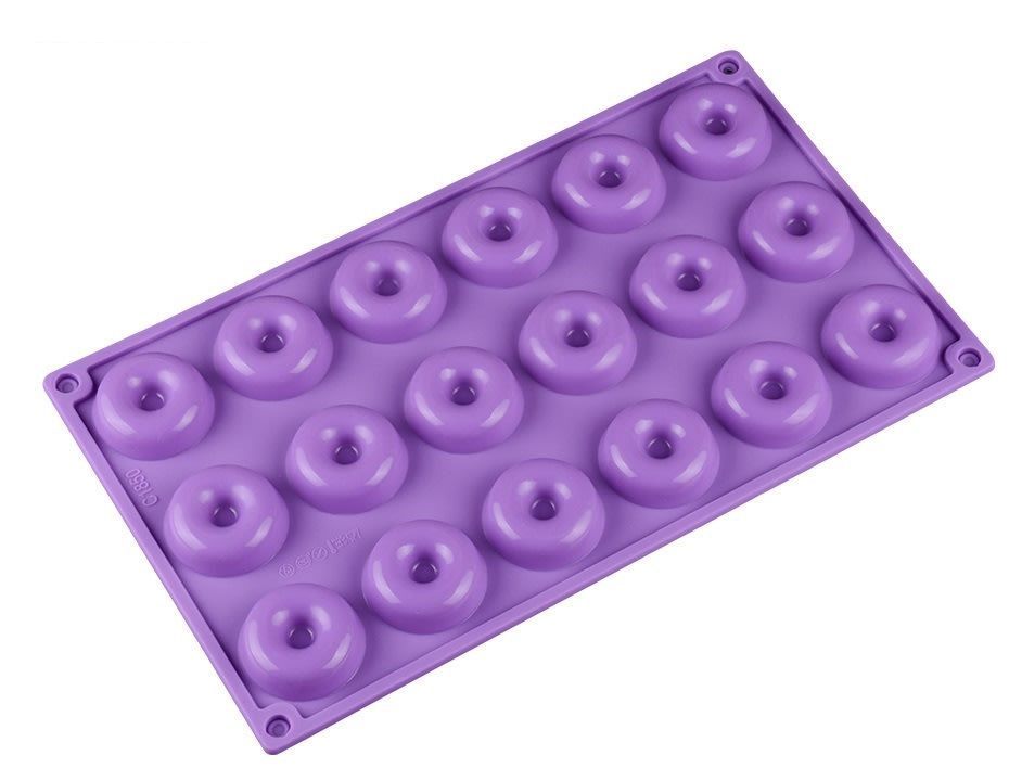Molde Silicona Moldes Reposteria Molde Mini Donuts 18cav-0
