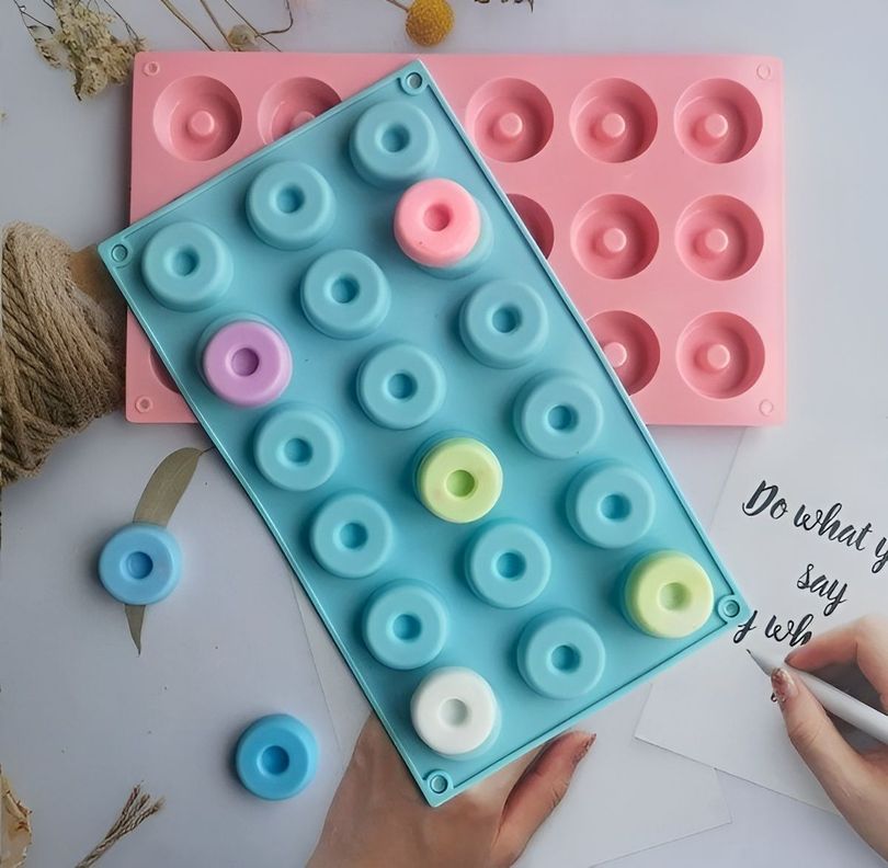Molde Silicona Moldes Reposteria Molde Mini Donuts 18cav-4