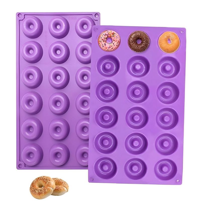 Molde Silicona Moldes Reposteria Molde Mini Donuts 18cav-7
