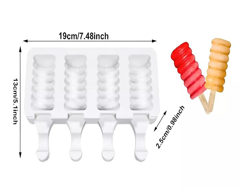 2 Molde Helado Silicona Molde Helados Moldes Paletas Mini395-2