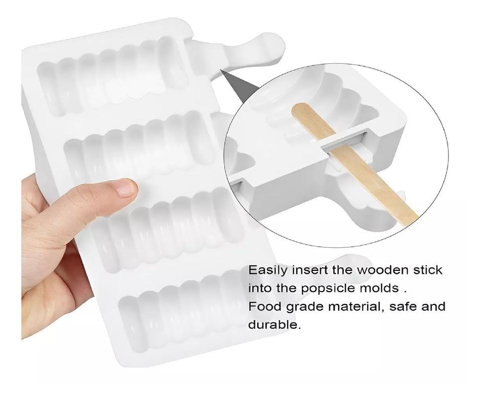 2 Molde Helado Silicona Molde Helados Moldes Paletas Mini395-6