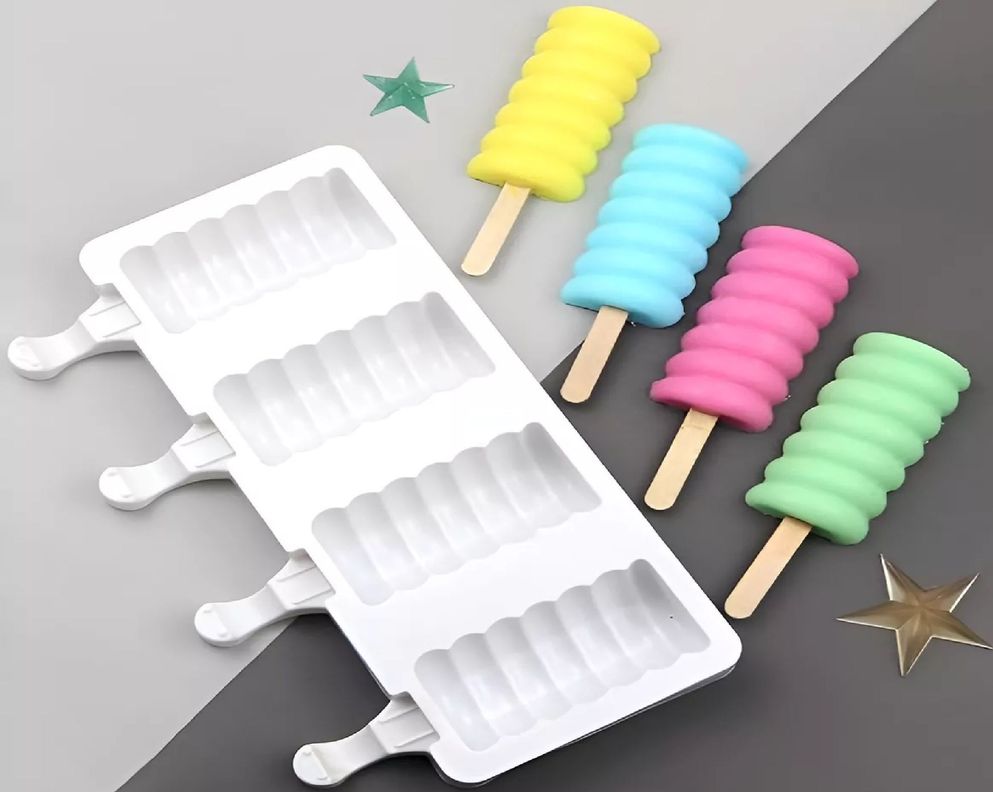 2 Molde Helado Silicona Molde Helados Moldes Paletas Mini395-7