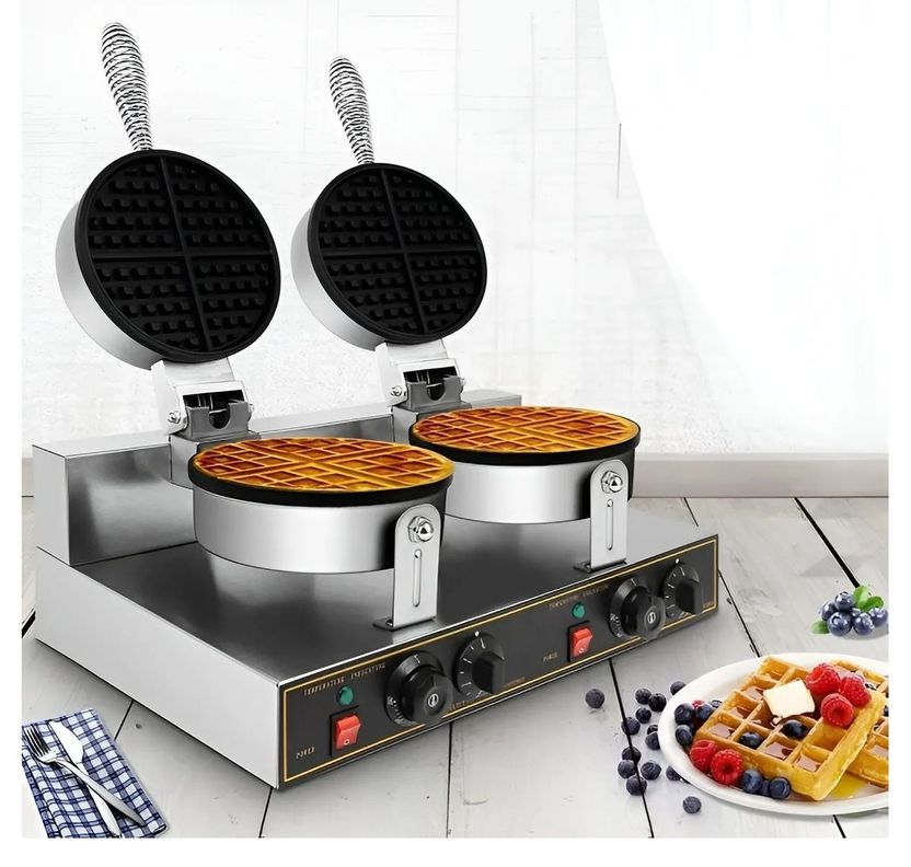 Waflera Doble Maquina Para Waffles Waflera Grande 2400w-2