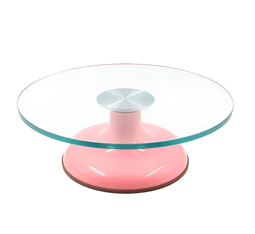 Base Giratoria Tortas Plato Giratorio Base Vidrio 30cm -0