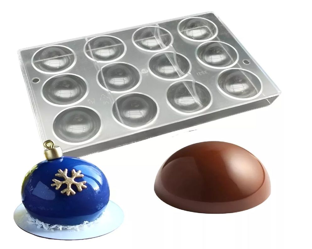 Set 2 Molde De Chocolate Policarbonato Molde Bombones 12 Cav-6