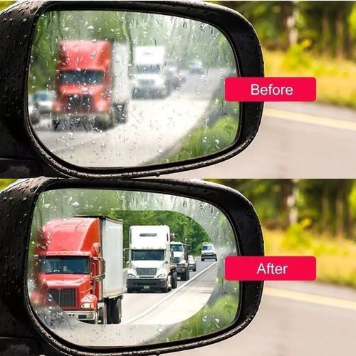2 Lamina Antiempañante Antiagua Laminas Espejo Retrovisor Autoadhesivo Autos -2