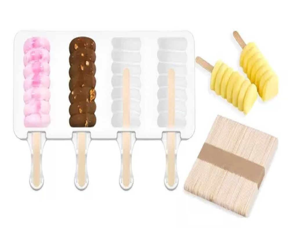 Moldes De Silicona Para Helados Molde Paletas Helado Mini395-4
