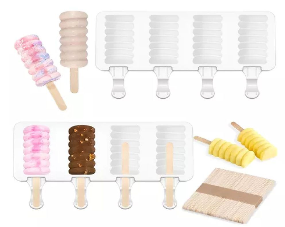Moldes De Silicona Para Helados Molde Paletas Helado Mini395-7