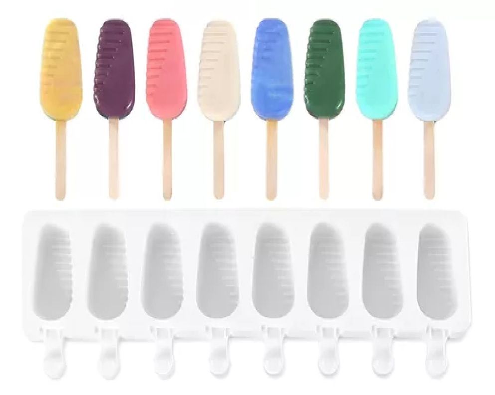 Moldes De Silicona Para Helados Molde Helado Mini 8 mcavidades-0