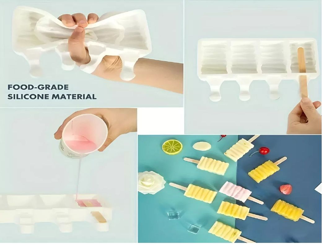 Pack X2 Moldes De Silicona Para Helados Molde Helado Pale419-7